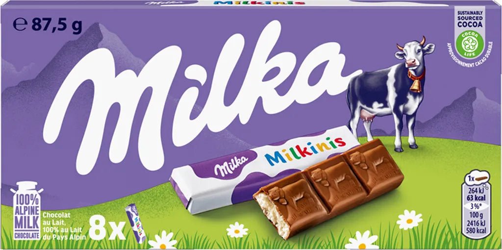 Milka Milkinis mit Milchcremefüllung 87.5g - Snack Shark