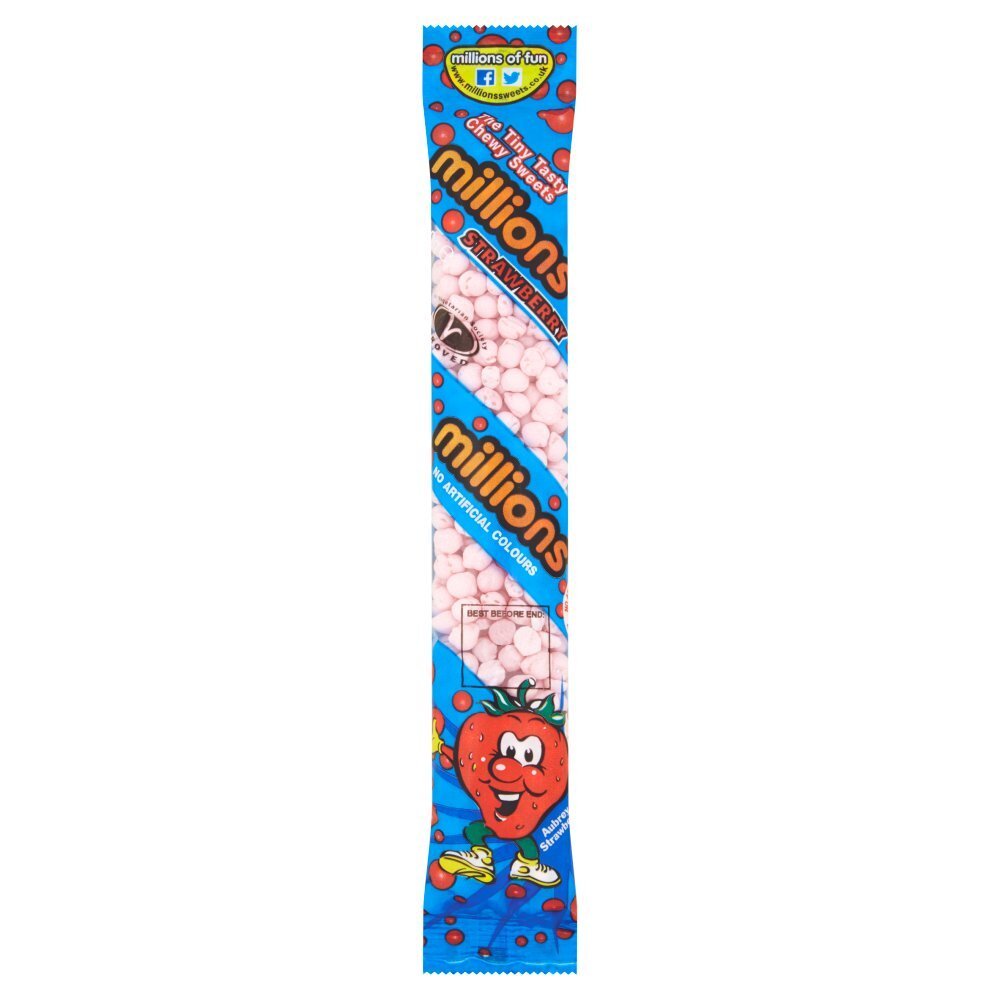 Millions Strawberry Chewy Candy 55g - Snack Shark