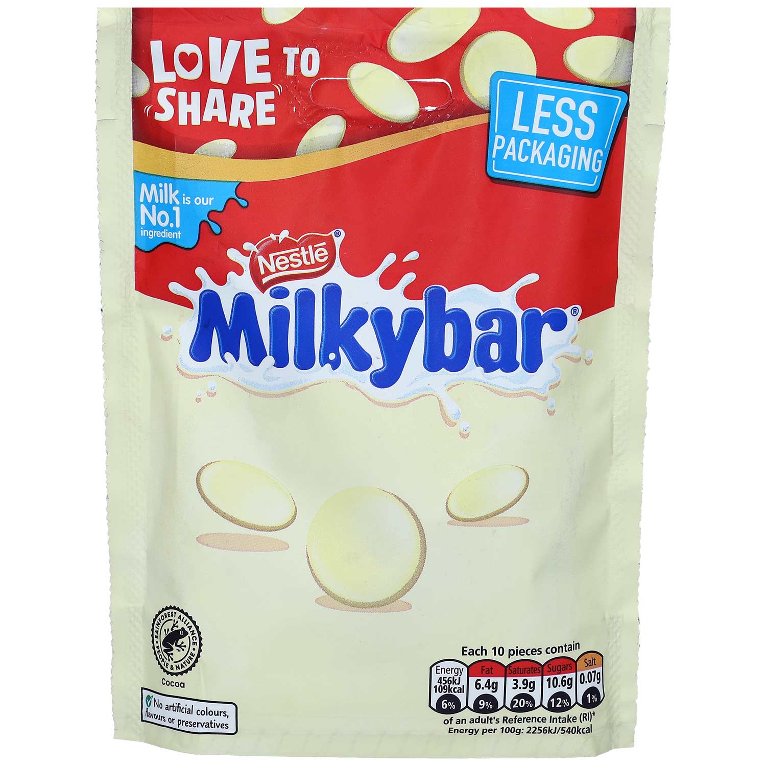 Nestlé Milkybar Giant Buttons Sharing Pouch (94 g) - Snack Shark