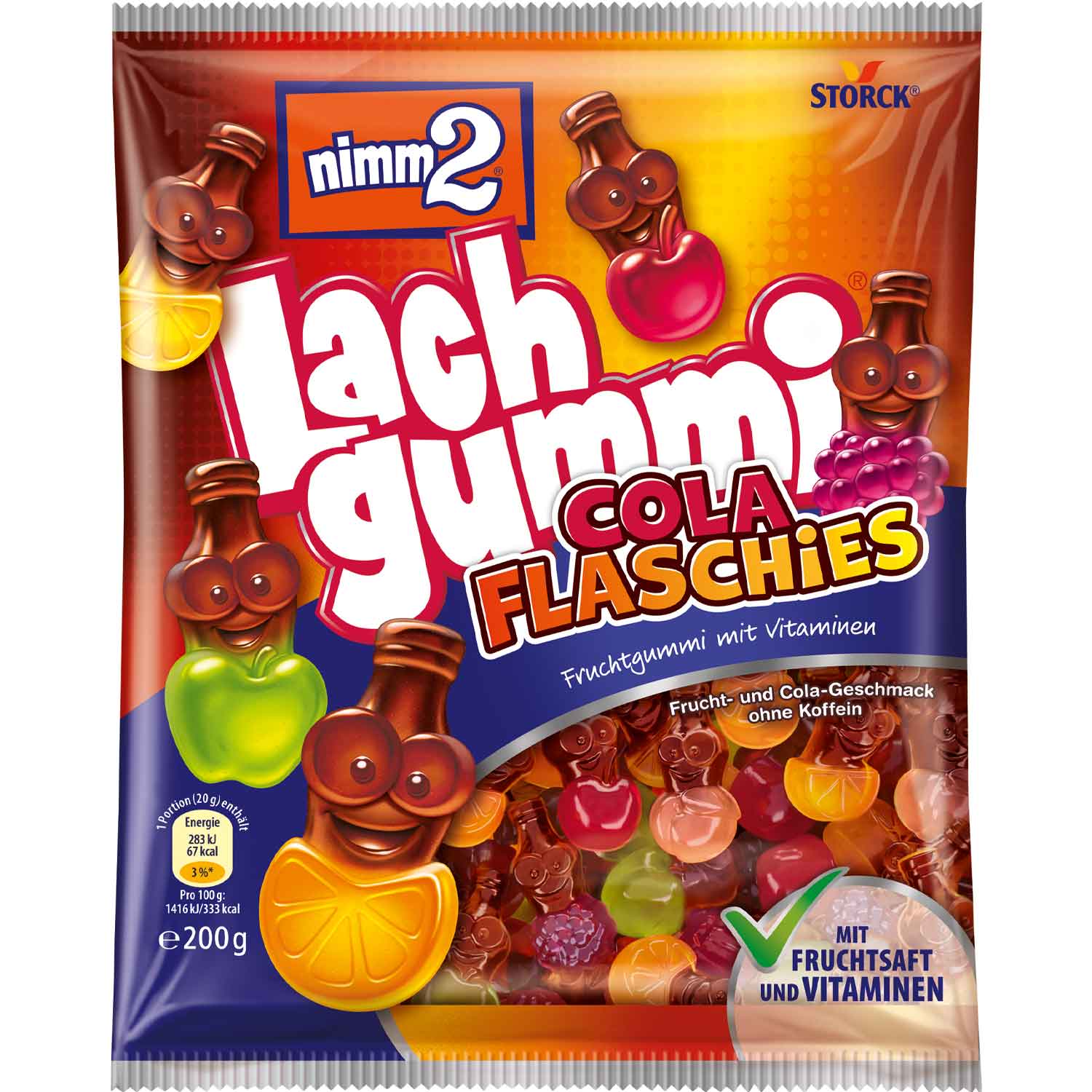 nimm2 Lachgummi Cola Flaschies - Snack Shark