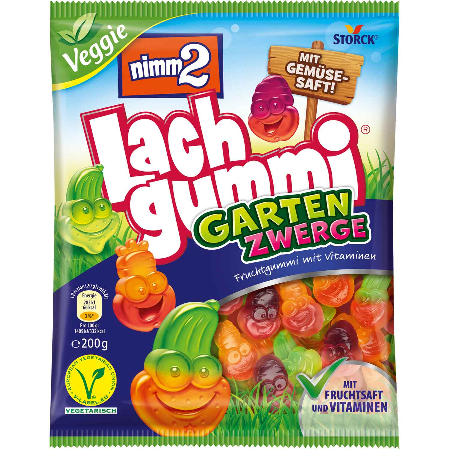 nimm2 Lachgummi Gartenzwerge - Snack Shark