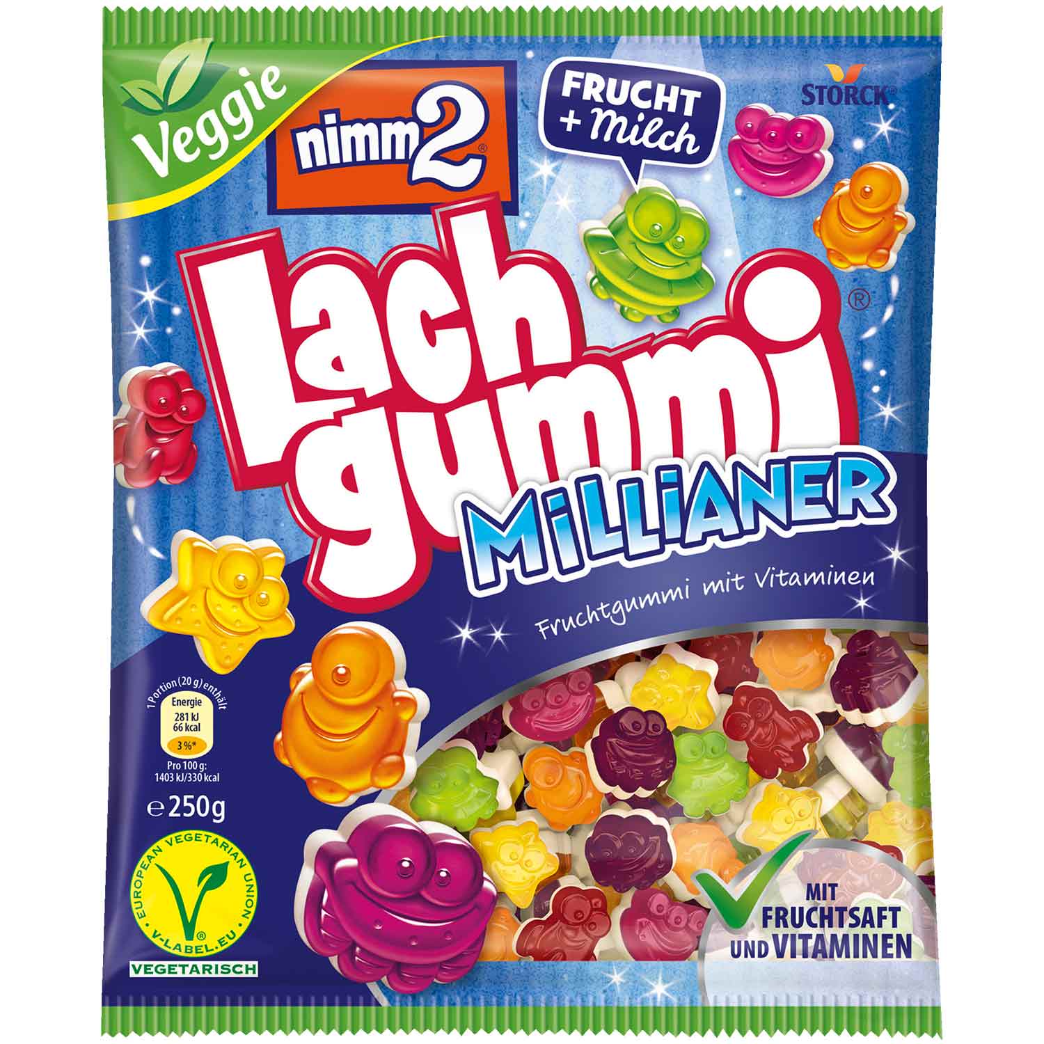 nimm2 Lachgummi Millianer - Snack Shark