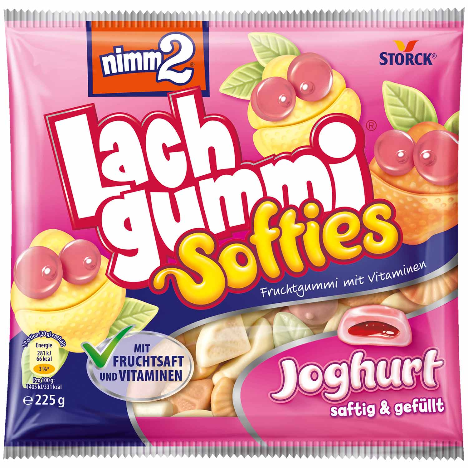 nimm2 Lachgummi Softies Joghurt - Snack Shark