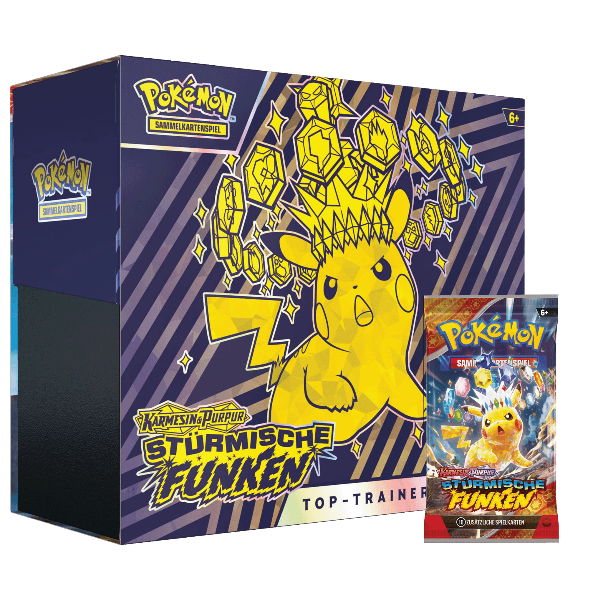 Pokémon Karmesin & Purpur – Stürmische Funken Booster - Snack Shark