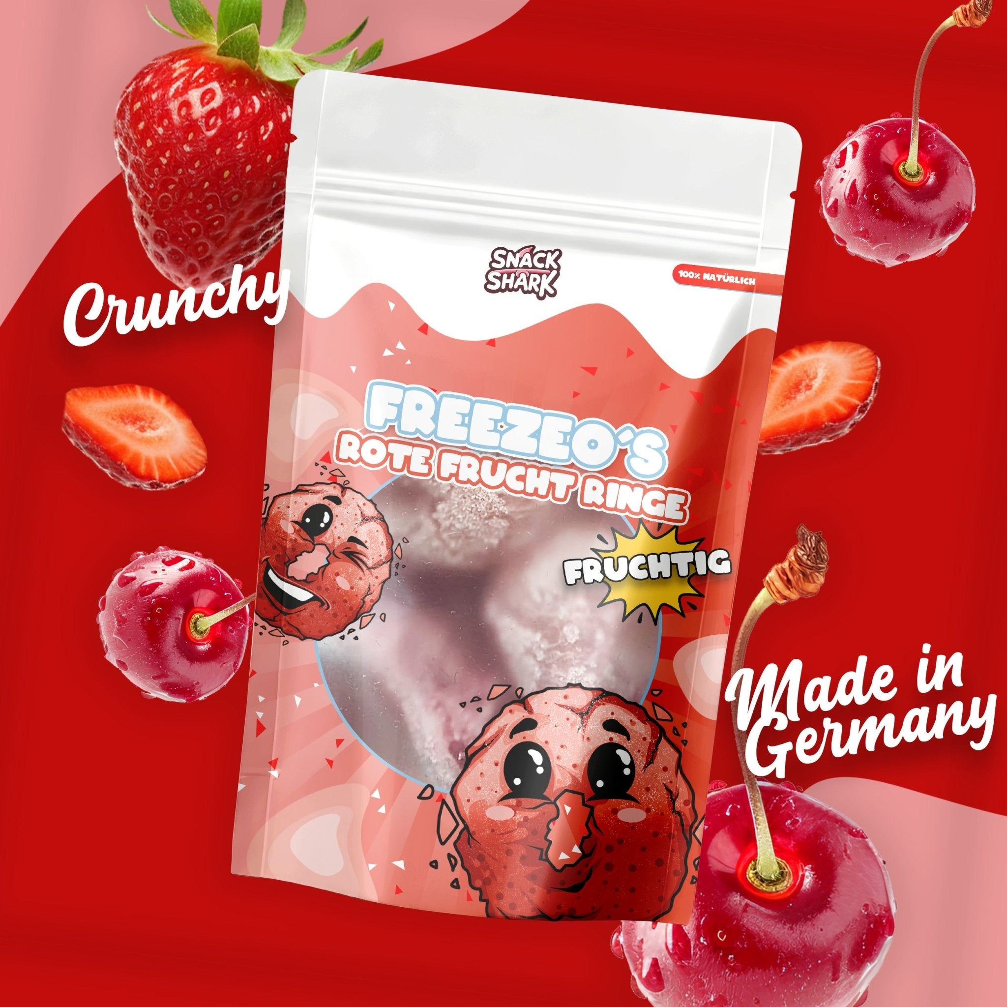 Rote Frucht Ringe - Snack Shark