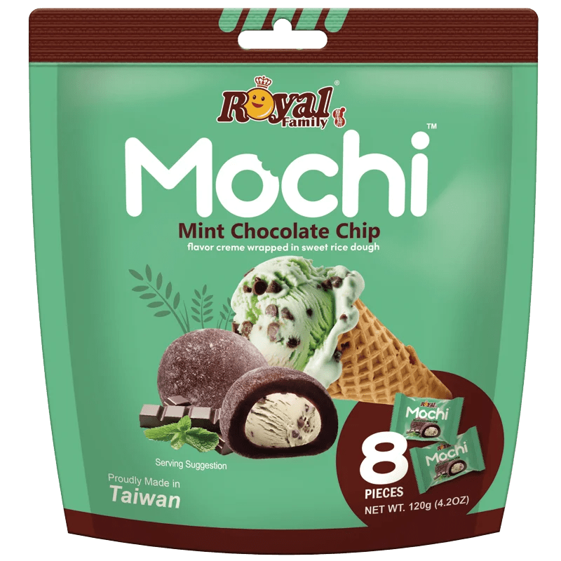 Royal Family Mochi Mint Chocolate Chip 120g - Snack Shark