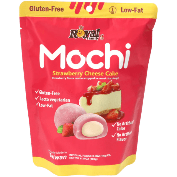 Royal Family Mochi Strawberry Cheesecake 120g - Snack Shark