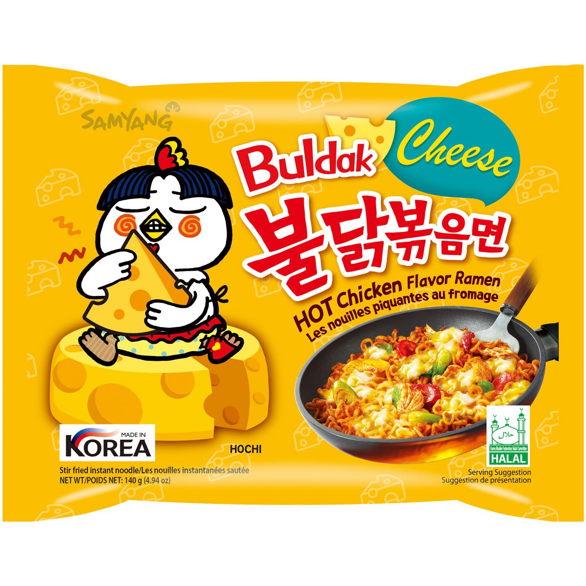 Samyang Buldak Ramen Hot Chicken Cheese 140g - Snack Shark