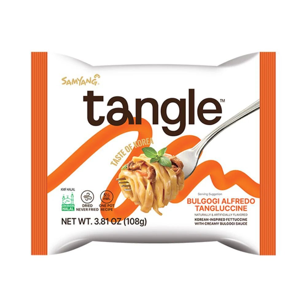 Samyang TANGLE Bulgogi Alfredo Pasta - Snack Shark