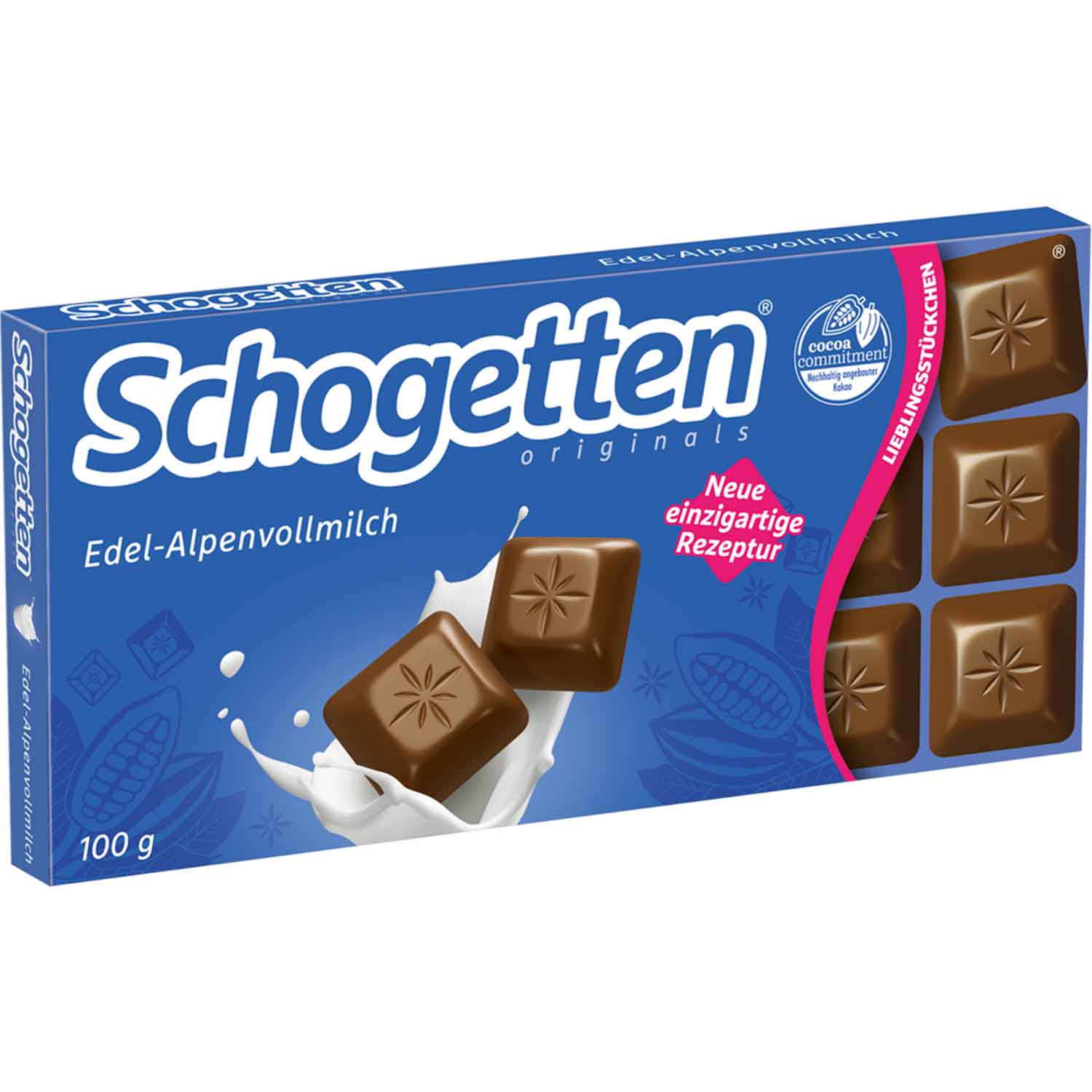 Schogetten Edel - Alpenvollmilch 100g - Snack Shark