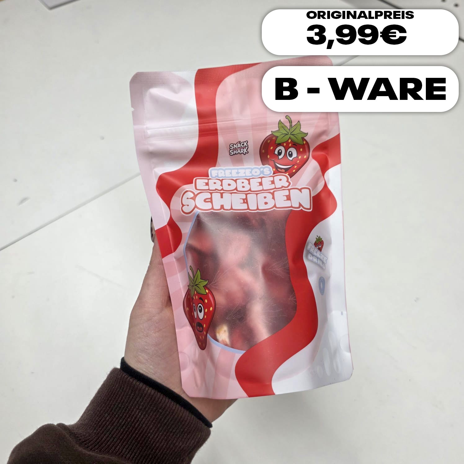 Gefriergetrocknete Erdbeeren 20g / B-Ware