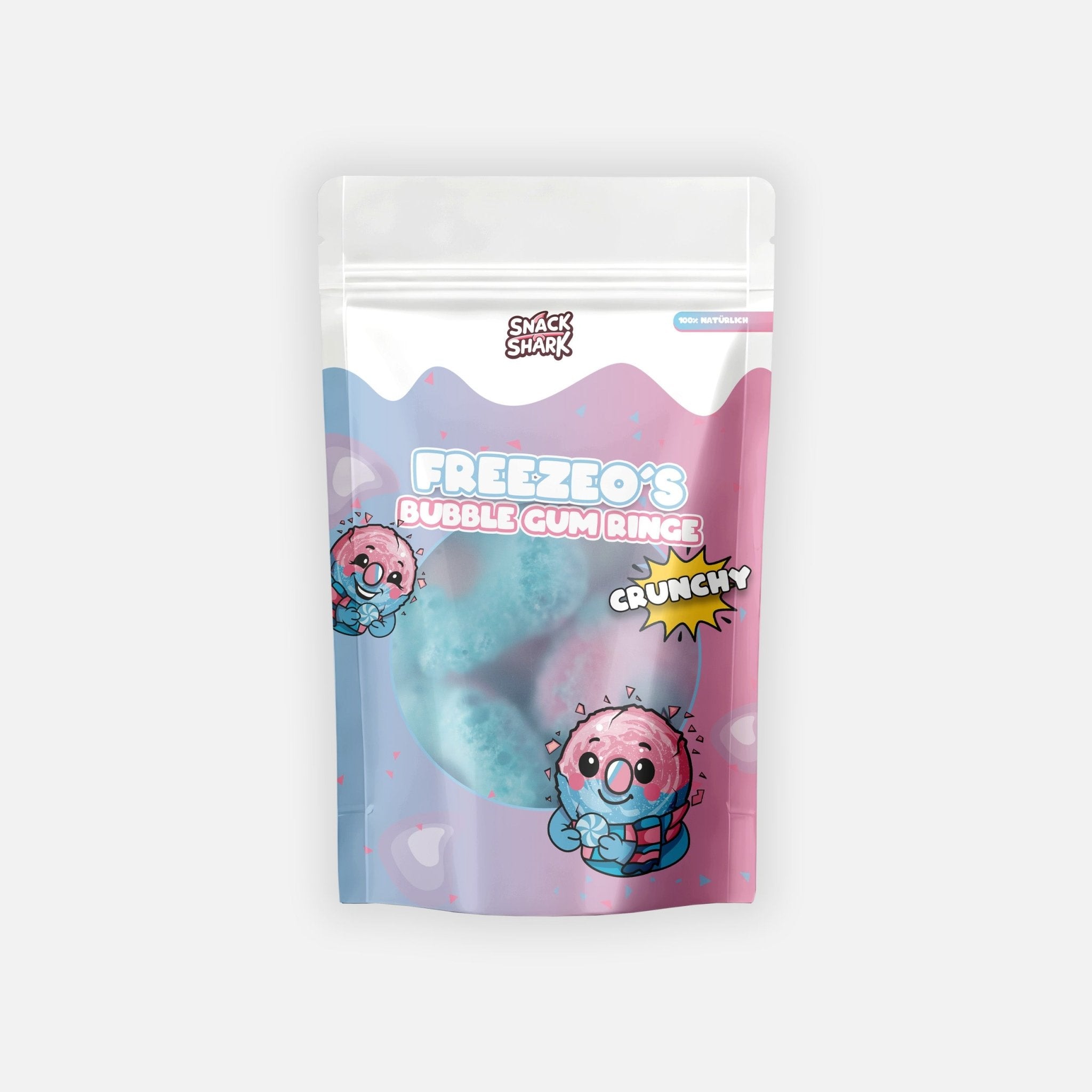 SNACKSHARK Freezeo’s Bubble Gum Ringe 40 g - Snack Shark