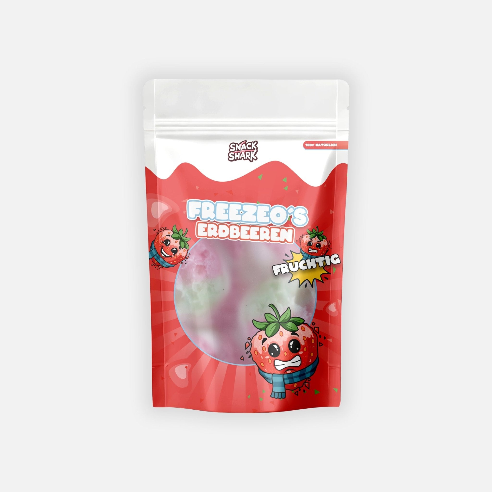 SNACKSHARK Freezeo’s Erdbeeren 40 g - Snack Shark