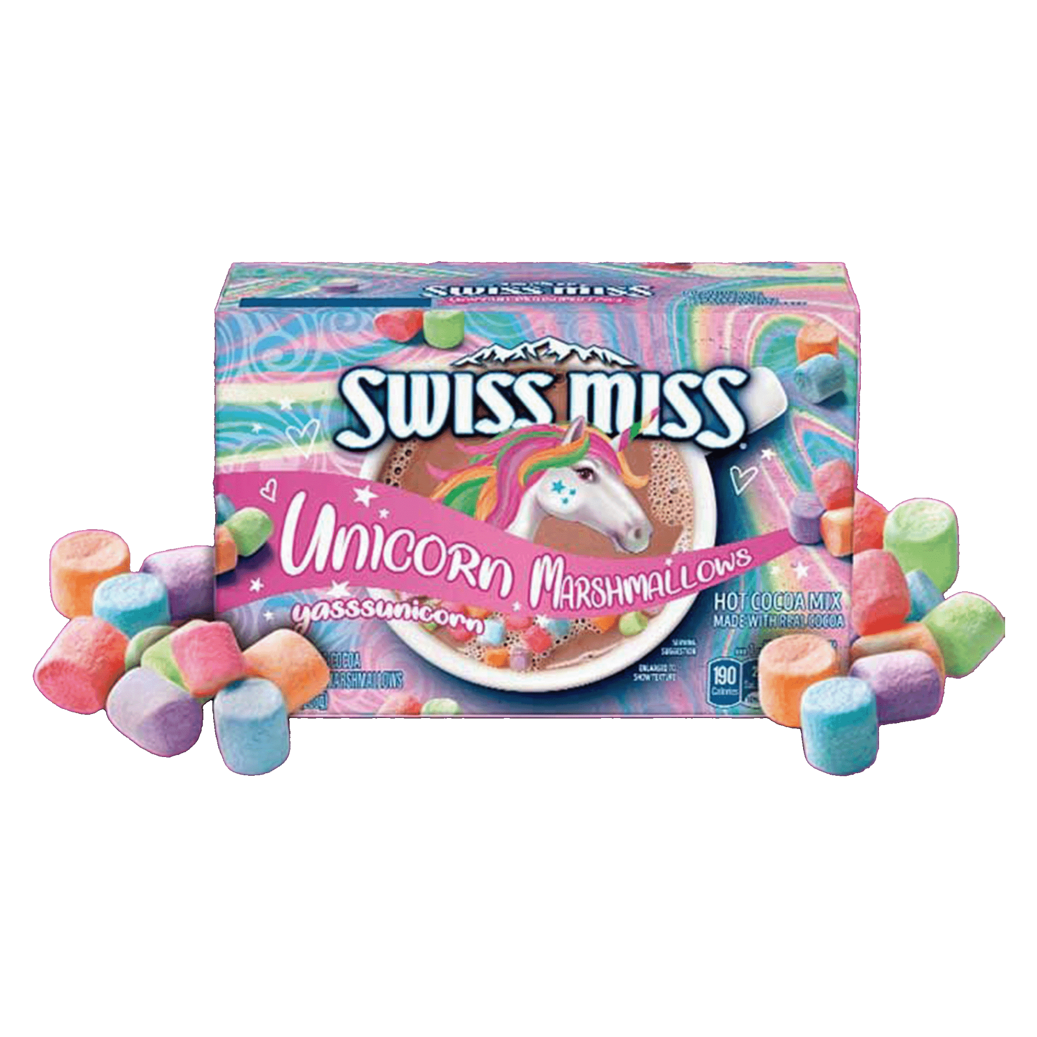 Swiss Miss Hot Choc Unicorn Marshmallows - Snack Shark