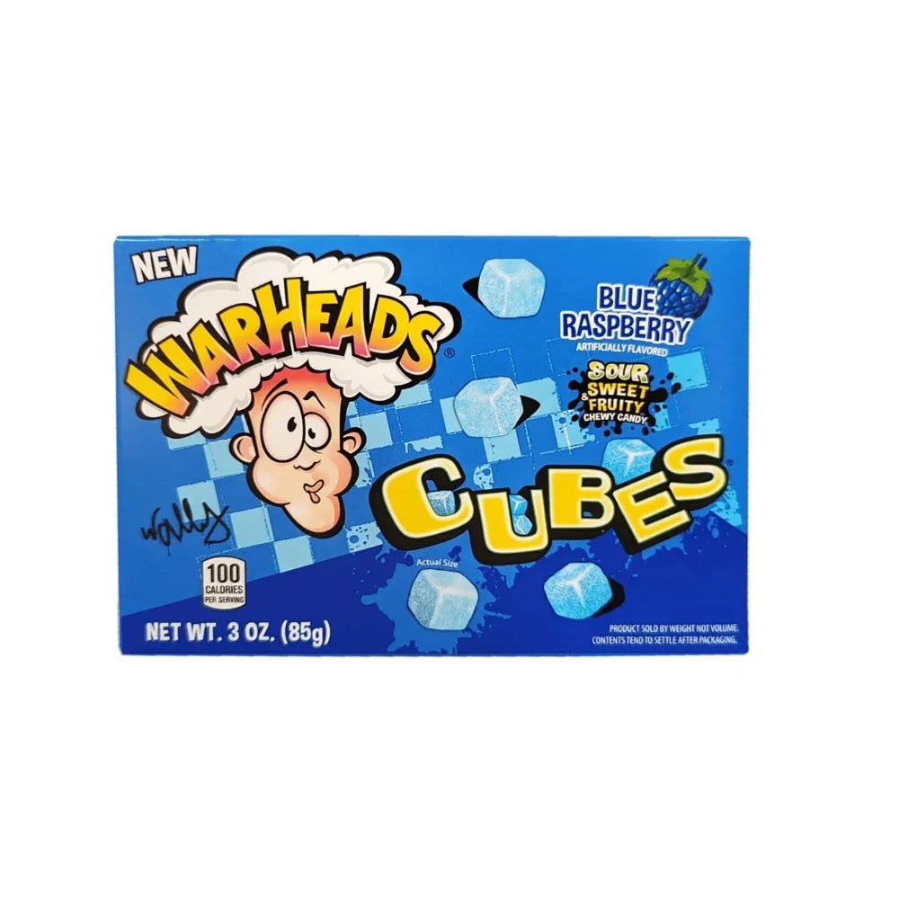 Warheads Blue Raspberry Cubes 85g - Snack Shark