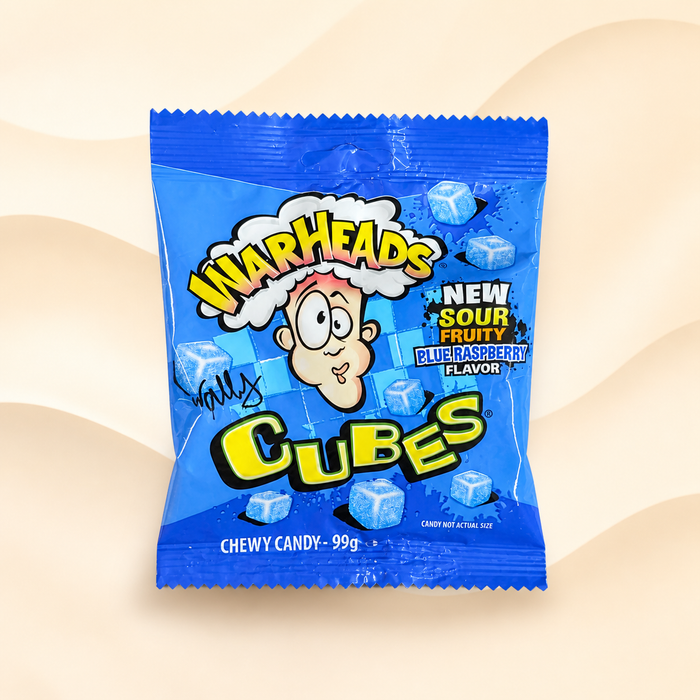 Warheads Blue Raspberry Cubes 99 g