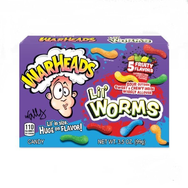 Warheads Lil' Sour Worms 99g - Snack Shark