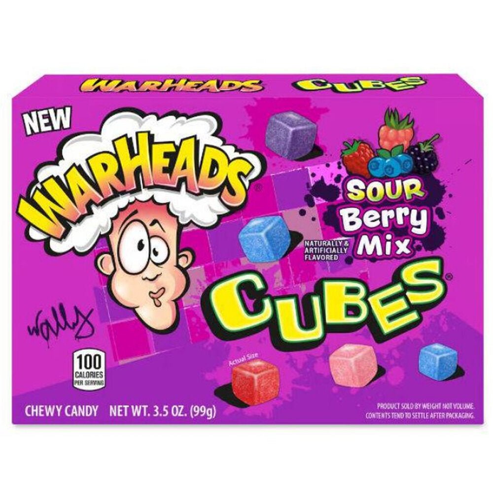 Warheads Sour Berry mix Cubes 99g - Snack Shark