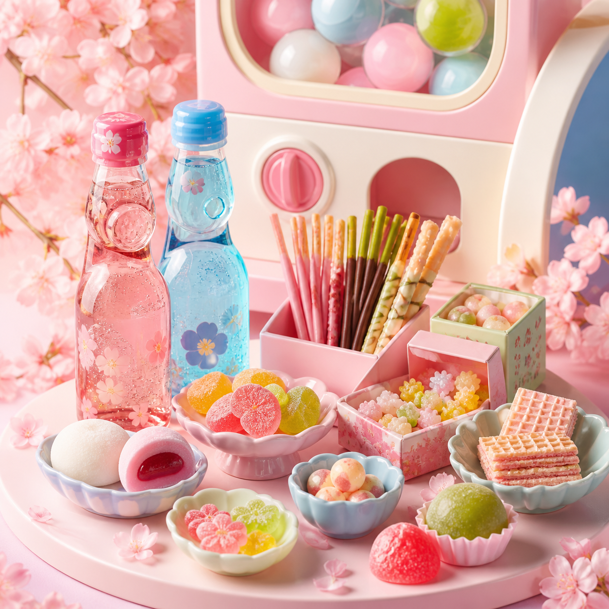 Snack-Auswahl aus Japan