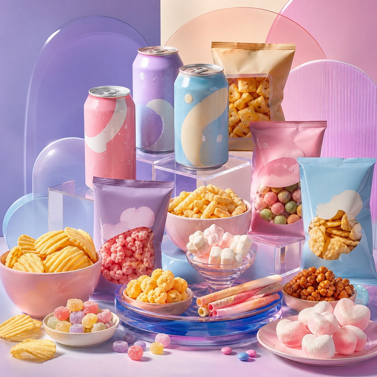 Snack-Auswahl aus Korea