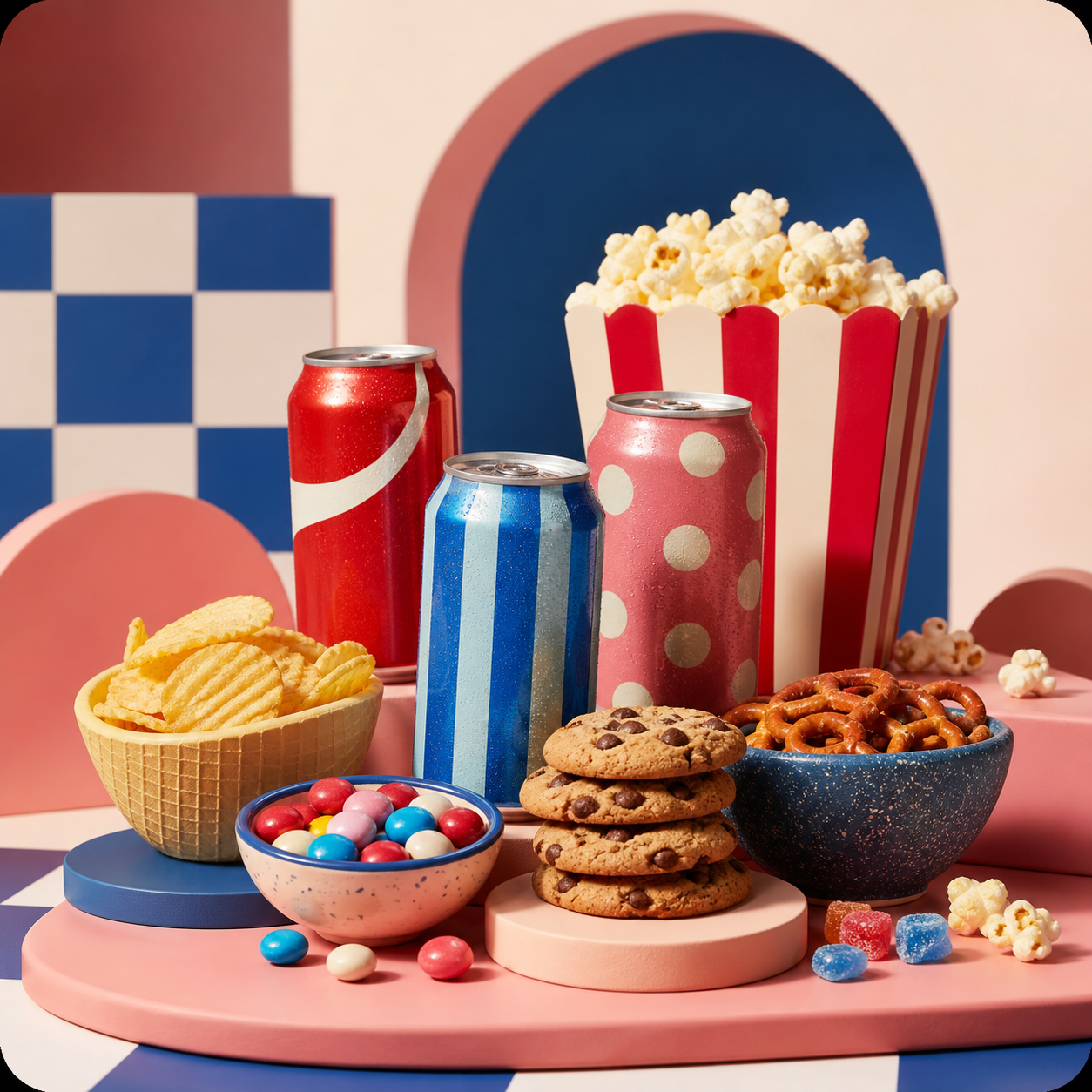 Snack-Auswahl aus USA