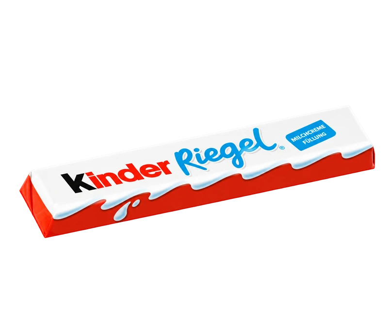 Kinder Riegel in der Einzelpackung – Topping-Beispiel